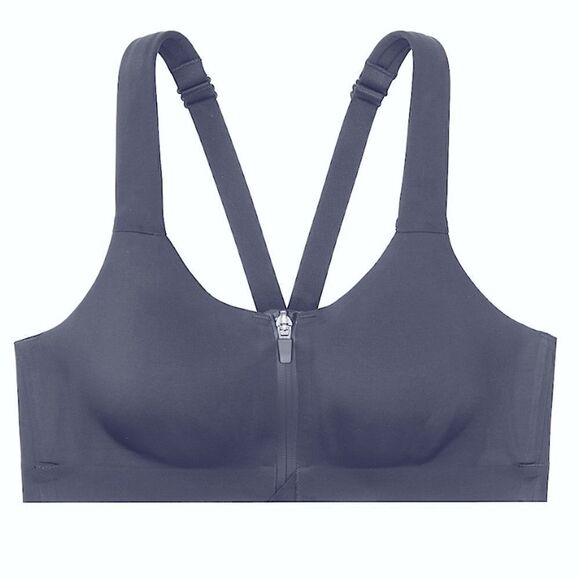 Victorias Secret On Point Sweat Bra, LIKE NEW, Slate Gray - Picture 1 of 4